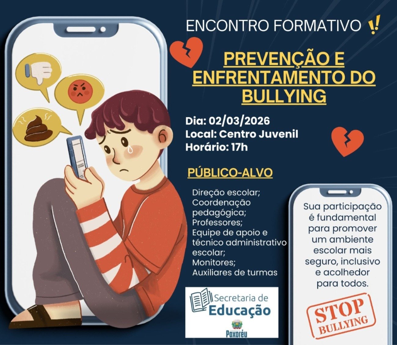 Encontro Formativo: Prevenção e Enfrentamento do Bullying